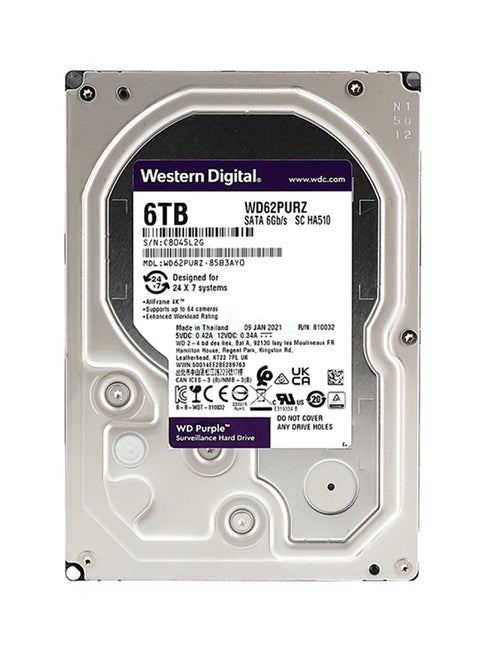 قرص صلب داخلي ساتا 6 غيغابايت/الثانية 3.5 بوصة سعة 6 تيرابايت 6.0 TB