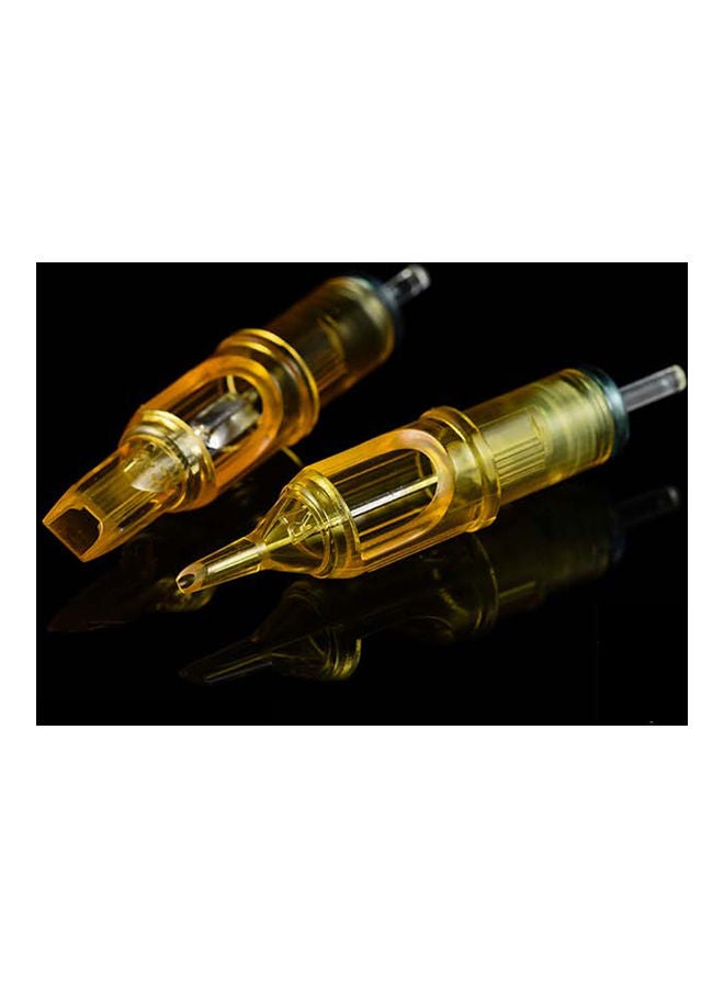 10-Piece 7M1 Disposable Tattoo Needle Set Yellow - Image 2