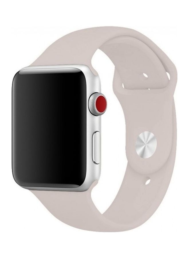 MARGOUN Silicone Replacement Band For Apple Watch 38/40mm Stone - Image 1