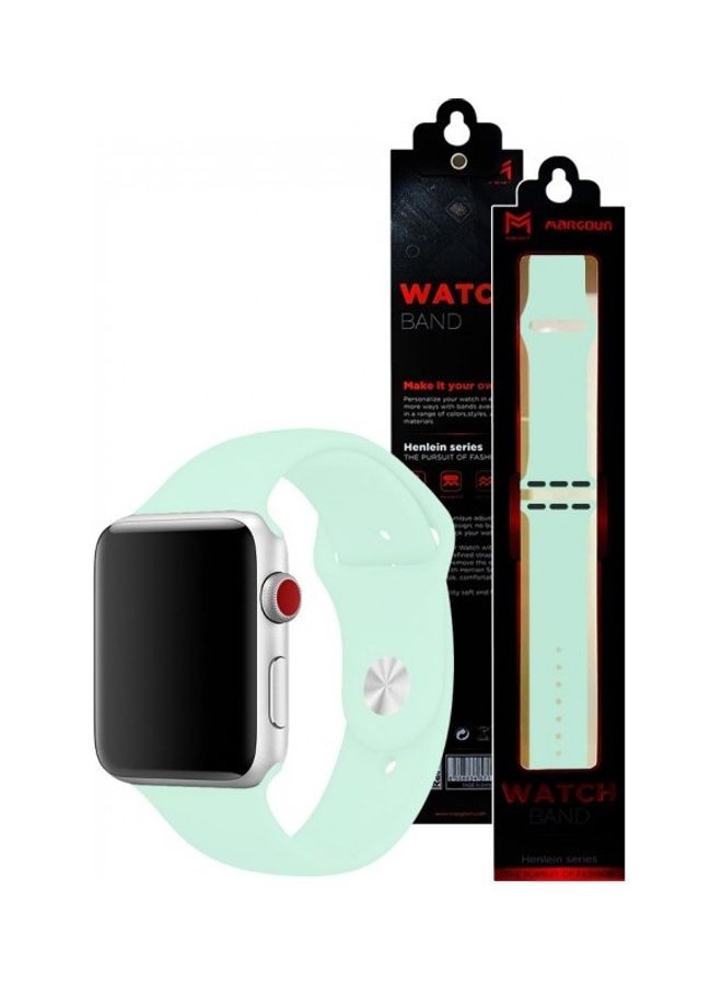 MARGOUN - Silicone Replacement Band For Apple Watch 42/44mm Beryl - Image 1