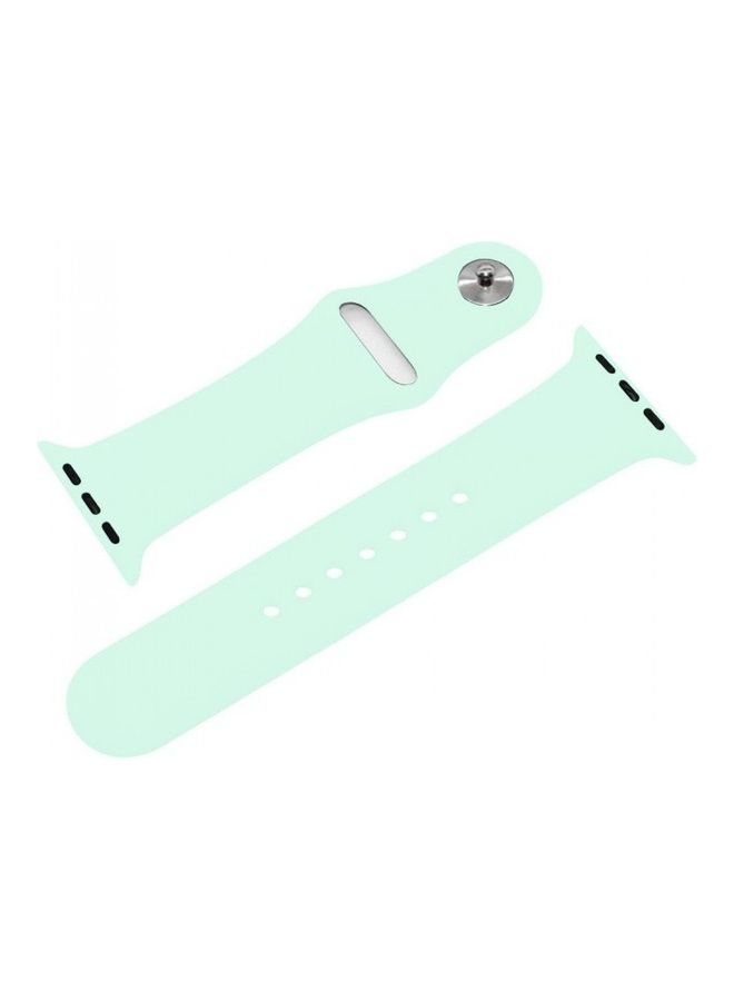 MARGOUN - Silicone Replacement Band For Apple Watch 42/44mm Beryl - Image 1