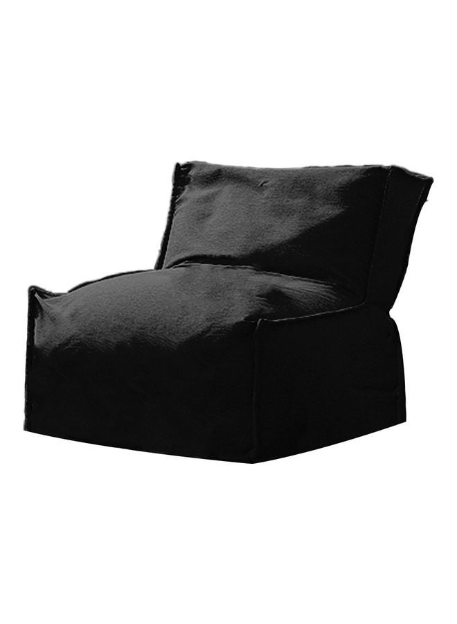 ريغال إن هاوس مقعد بين باج بحشو من الكتان أسود 90x90x90سم - Image 1