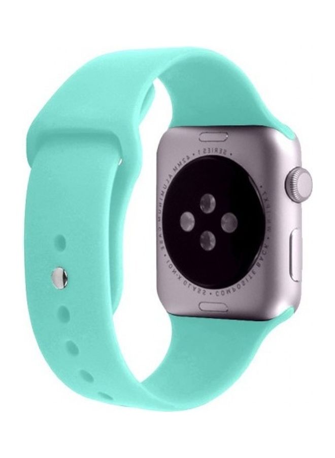 MARGOUN Silicone Replacement Band For Apple Watch 38/40mm Green Grass - Image 2