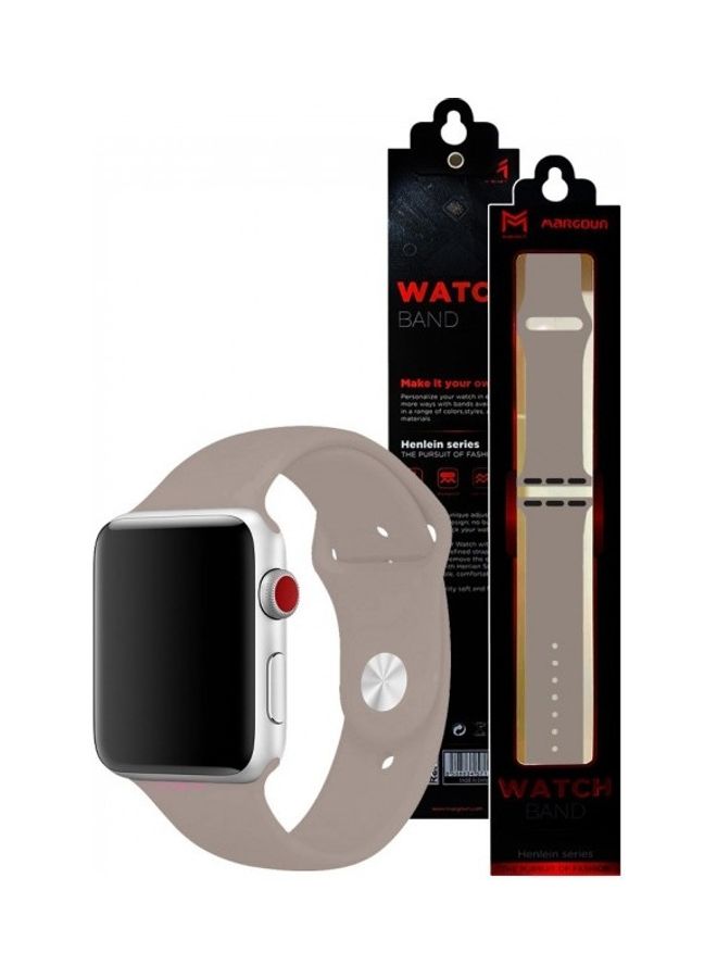 MARGOUN - Silicone Replacement Band For Apple Watch pebble - Image 1