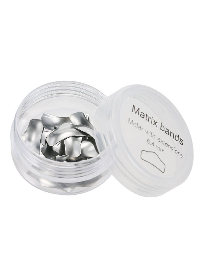 50-Piece Dental Sectional Contoured Matrices Matrix Bands Silver - Image 5
