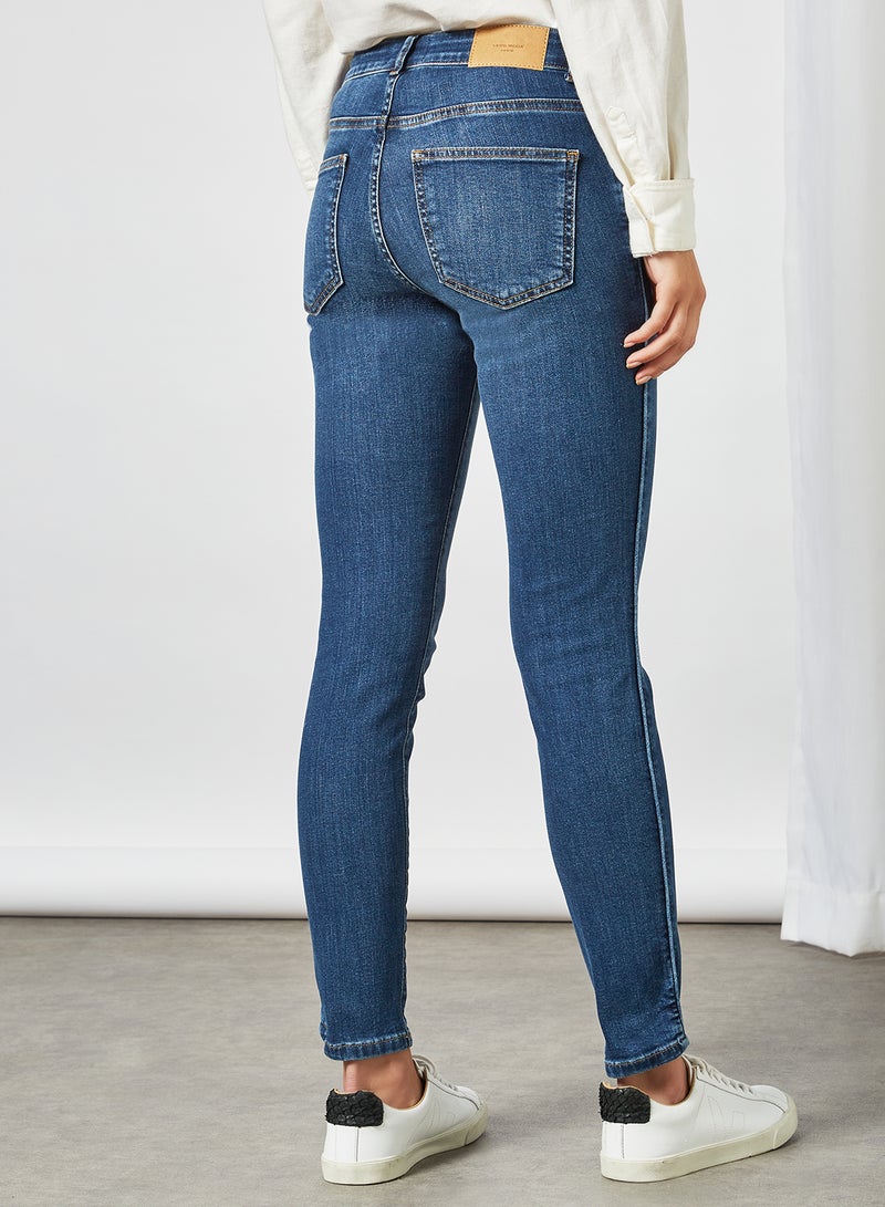 Casual Skinny Jeans Blue