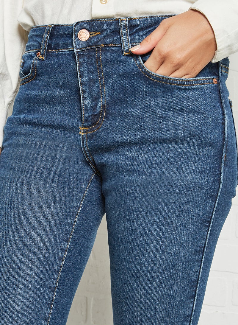 Casual Skinny Jeans Blue
