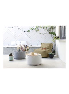 ريغال إن هاوس مقعد بين باج بحشو من الكتان بيج 60x60x60سم  - Image 2