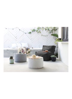ريغال إن هاوس مقعد بين باج بحشو من الكتان رصاصي غامق 80x80x80سم  - Image 2