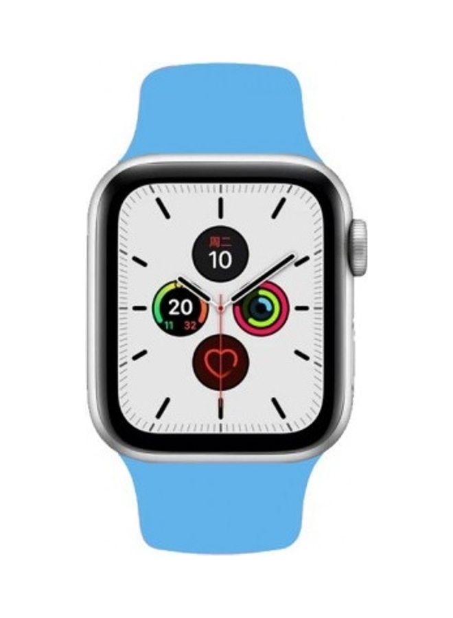 MARGOUN - Silicone Replacement Band For Apple Watch 38/40mm Blue - Image 1