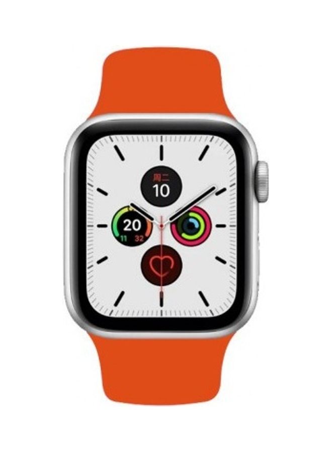 MARGOUN - Silicone Replacement Band For Apple Watch 42/44mm Orange - Image 1