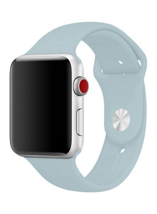 MARGOUN - Silicone Replacement Band For Apple Watch 42/44mm Turquoise - Image 1