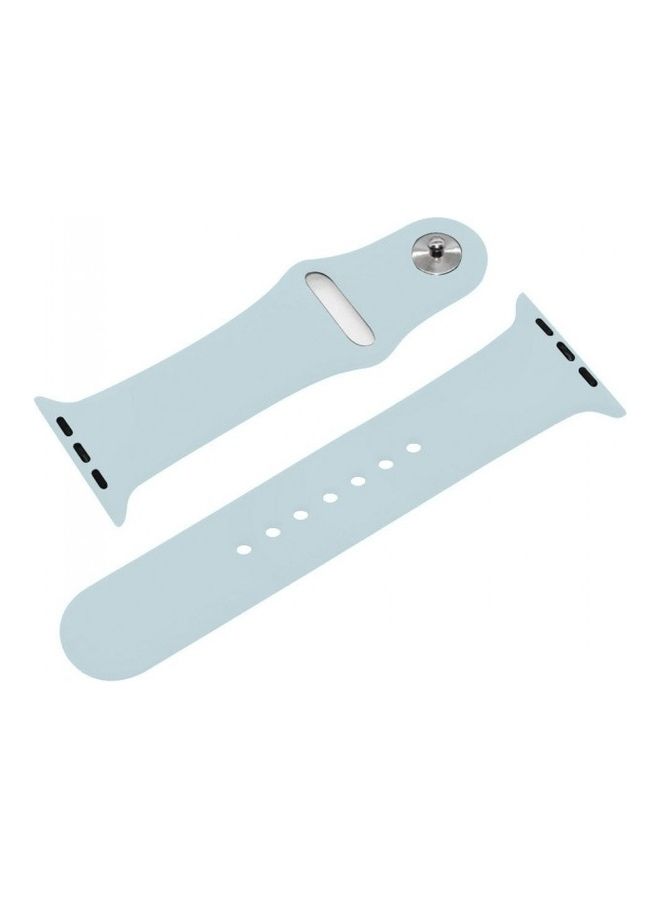 MARGOUN - Silicone Replacement Band For Apple Watch 42/44mm Turquoise - Image 1