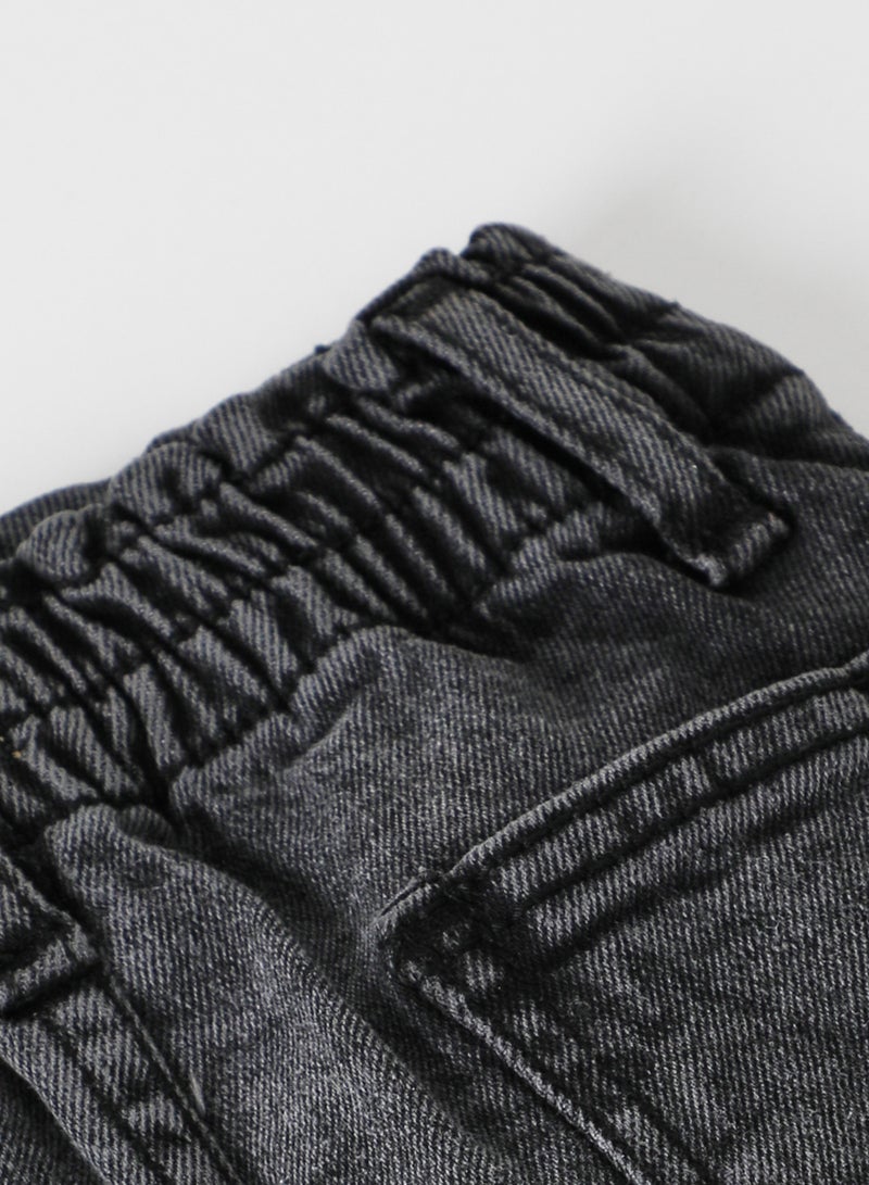 Zarafa Fashionable Denim Skirts Black  - Image 3