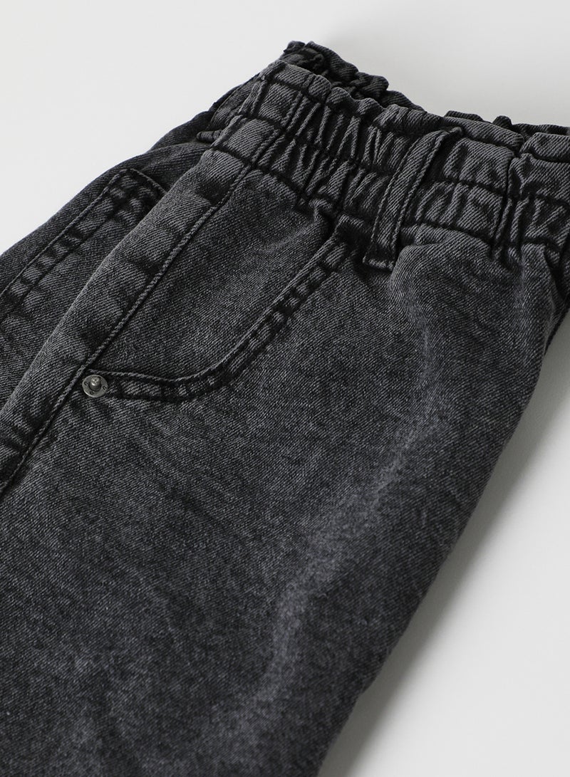 NEON High Waist Denim Skirts Grey  - Image 4