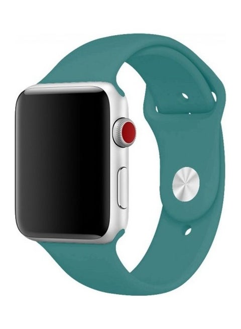 Silicone Replacement Band For Apple Watch Pine Green