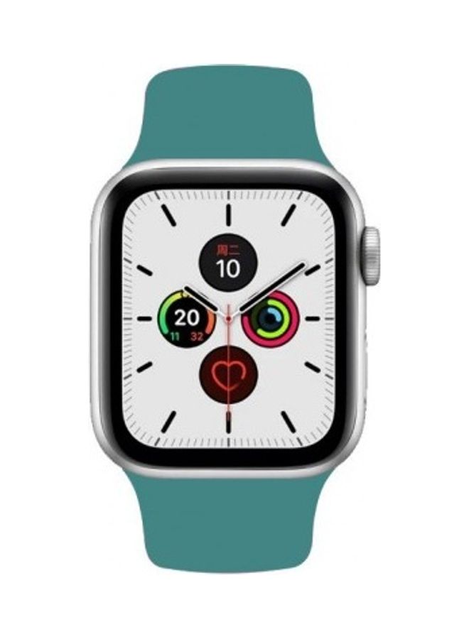 Silicone Replacement Band For Apple Watch Pine Green