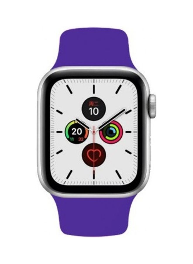 Silicone Replacement Band For Apple Watch 42/44mm Purple