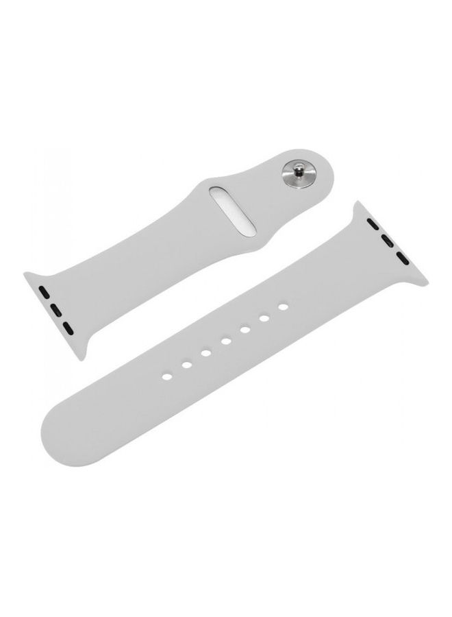 MARGOUN - Silicone Replacement Band For Apple Watch 38/40mm Fog - Image 1