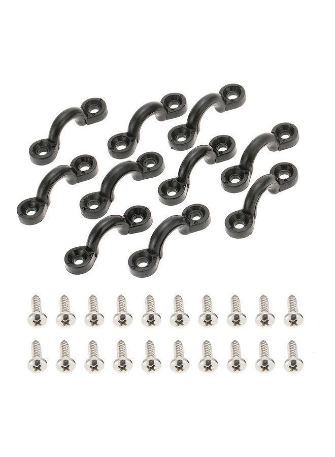 Generic 10-Piece Nylon Bungee Deck Loops Tie Down Pad Eye With 20 Screws 15.00 x 1.50 x 11.00cm - Image 4