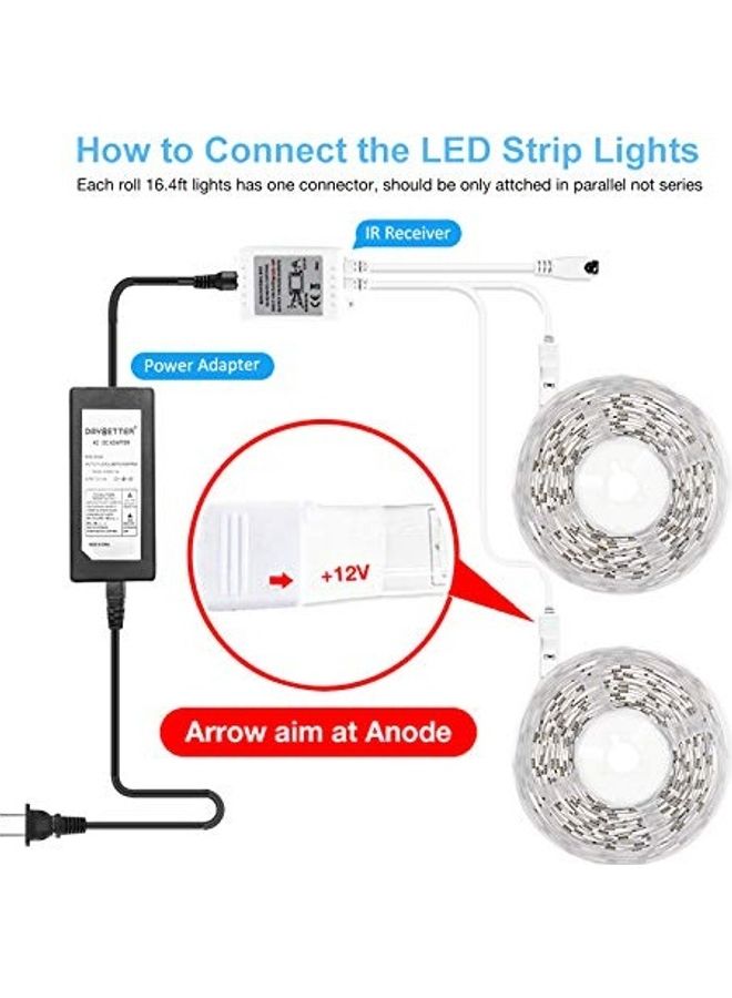 DAYBETTER LED Strip Lights With Remote Control Multicolour 0.89kg - Image 3