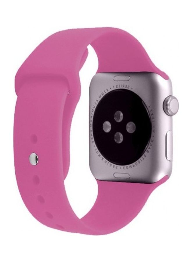 MARGOUN Silicone Replacement Band For Apple Watch 38/40mm Dragon Fruit - Image 2