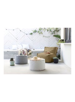 ريغال إن هاوس مقعد بين باج بحشو من الكتان أخضر زيتي 90x90x90سم  - Image 2