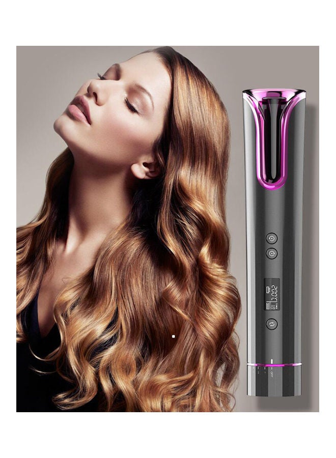 Generic Cordless USB Automatic Hair Curler Grey/Rose Red 23x4.8x4.2cm  - Image 5