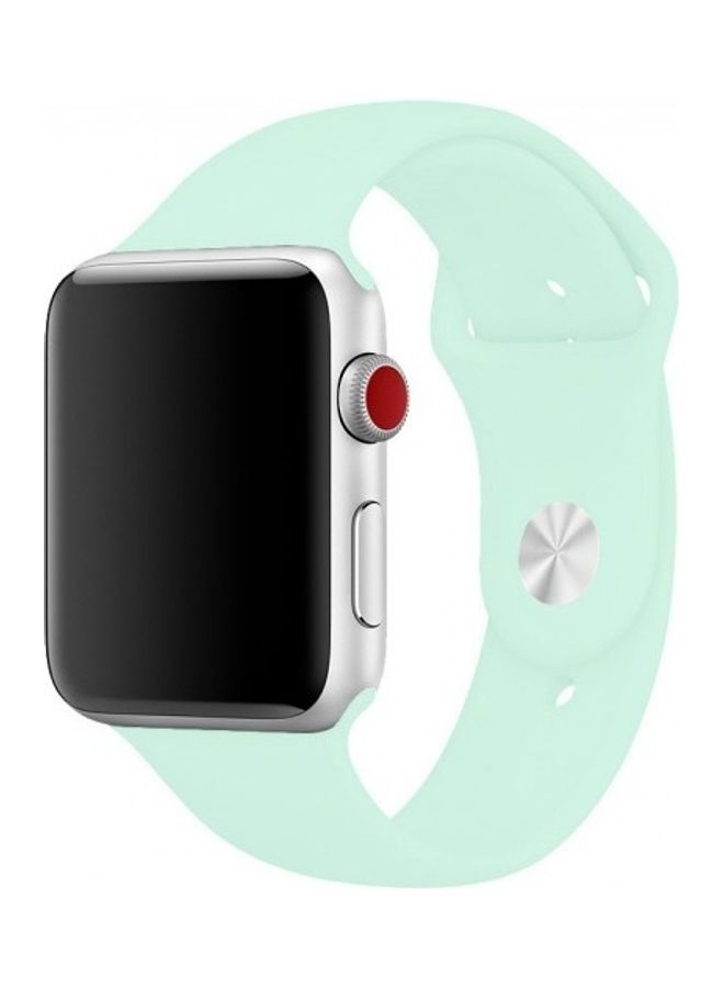 مارجون سوار بديل من السيليكون لساعات أبل مقاس 38/40 مم زمردي - Image 1