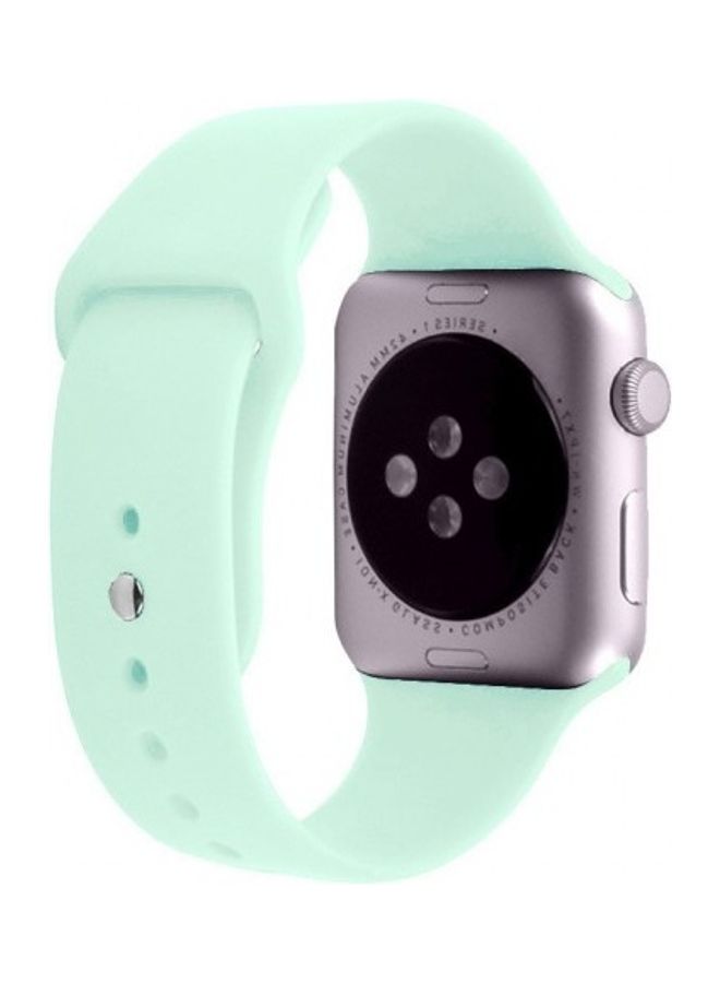 مارجون سوار بديل من السيليكون لساعات أبل مقاس 38/40 مم زمردي - Image 2