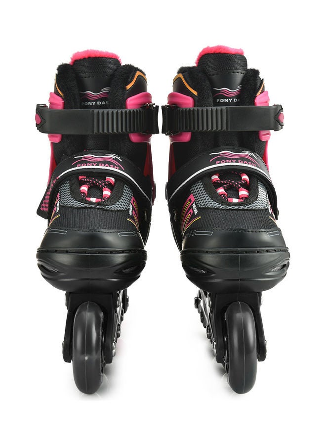 Generic 1-Pair Adjustable Inline Skates with Illuminating Wheels 41.00x11.00x34.00cm  - Image 4
