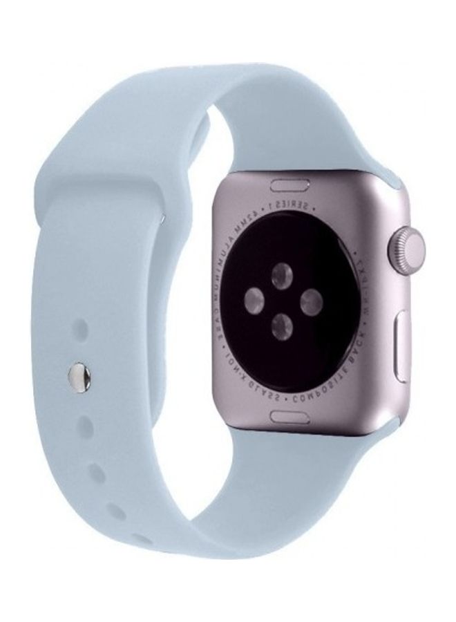 مارجون سوار بديل من السيليكون لساعات أبل مقاس 38/40 مم أزرق سماوي - Image 2