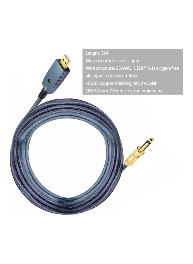 كابل محول صوت للغيتار بمنفذ USB - Image 3