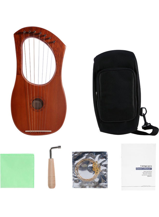 Generic 7-String Lyre Harp Set  - Image 1