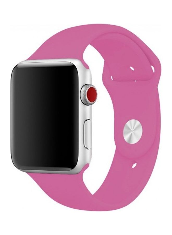 MARGOUN - Silicone Replacement Band For Apple Watch 42/44mm Dragon Fruit - Image 1