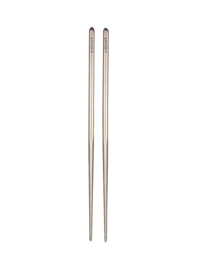LIXADA 1-Pair Camping Titanium Lightweight Chopsticks 25.00 x 1.00 x 3.00cm - Image 1
