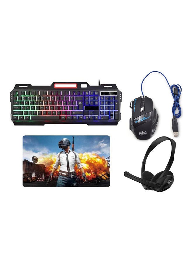 AMTCO Gaming Keyboard, Mouse, Headphone And Mouse Pad Set  - Image 1