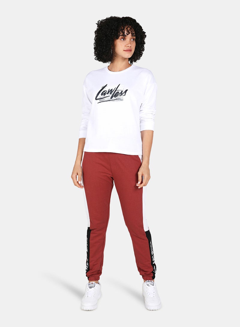 DRIP - Crop Sweatshirt Blue Fog - Image 1