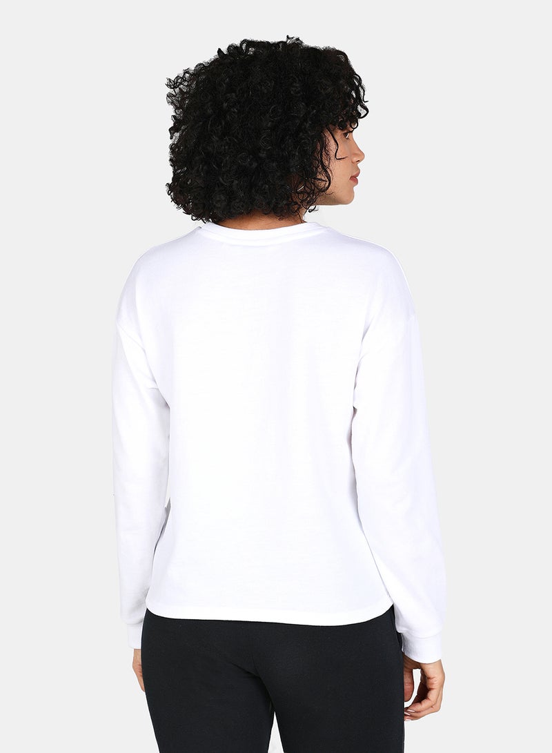 DRIP Round Neck Printed Sweatshirt White  - Image 2
