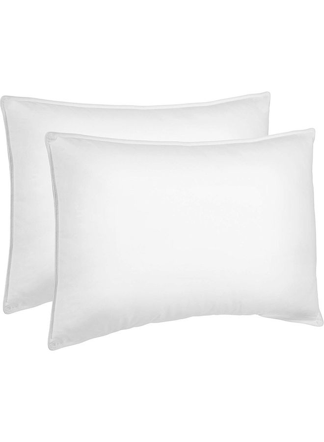 PENHALIGON'S 2-Piece Soft Luxury Bed Pillow Set Microfiber White 120x50cm 