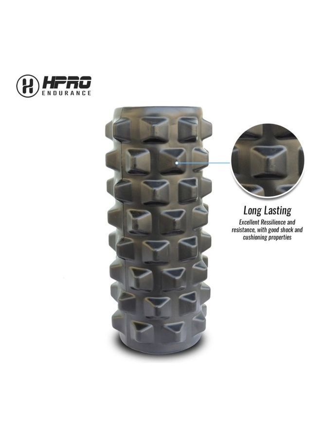 H PRO Medium Density Deep Tissue Massage Foam Roller 33.4 x 13.8 x 13.8cm - Image 2