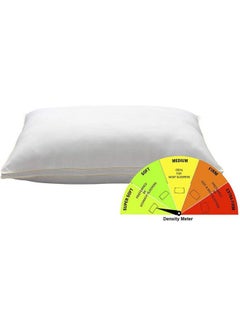 AMERICAN POLO Prime Hotel Pillow with Double Golden  Line Microfiber White 90x50cm  - Image 2