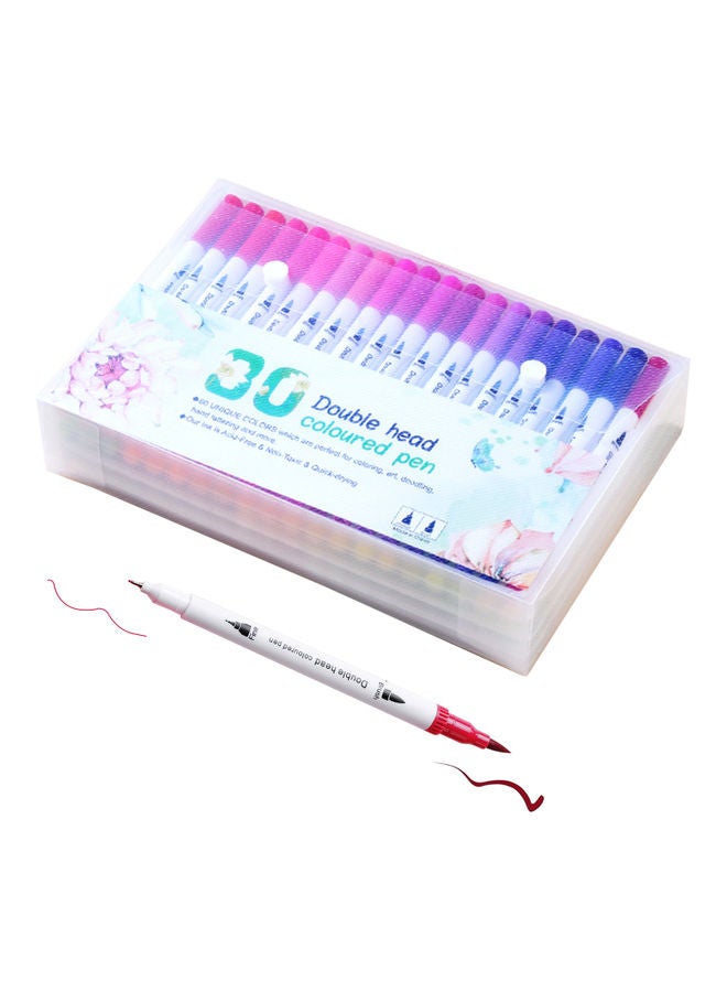 80-Piece Double Head Coloured Pen Set Multicolour - Image 1