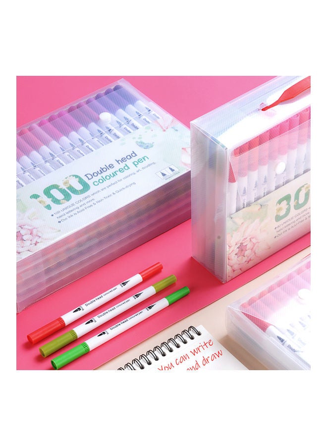80-Piece Double Head Coloured Pen Set Multicolour - Image 2