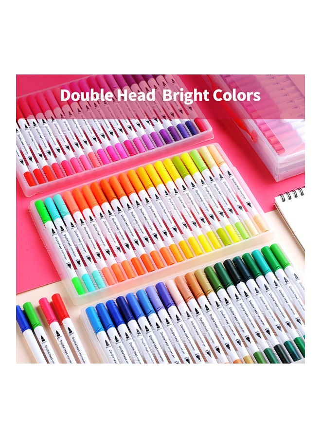 80-Piece Double Head Coloured Pen Set Multicolour - Image 3