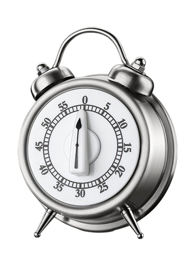 Generic - Kitchen 55min Countdown Mechanical Timer Silver - Image 1