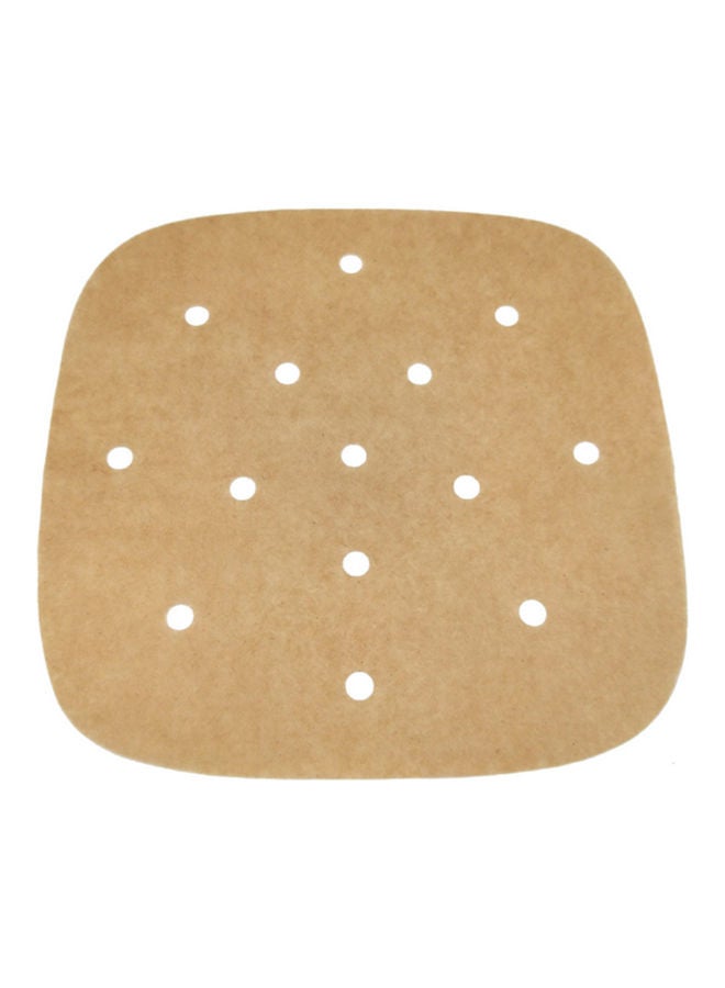 Generic - 200-Piece Heat Resistant Air Frying Pan Paper brown - Image 1