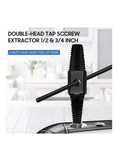 Generic Double-Head Tap Faucet Screw Extractor Black  - Image 4