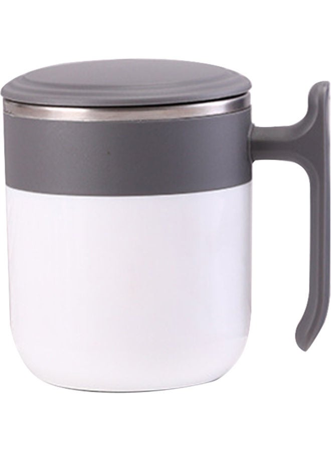 Automatic Magnetic Stirring Coffee Cup With Lid Grey/White  - Image 1