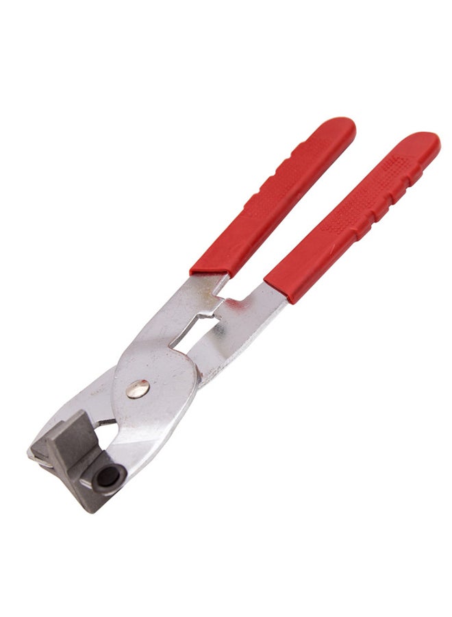 بيورول زرادية لقطع البلاط  ، بطاقة قطع واحدة . فضي-أحمر - Image 1